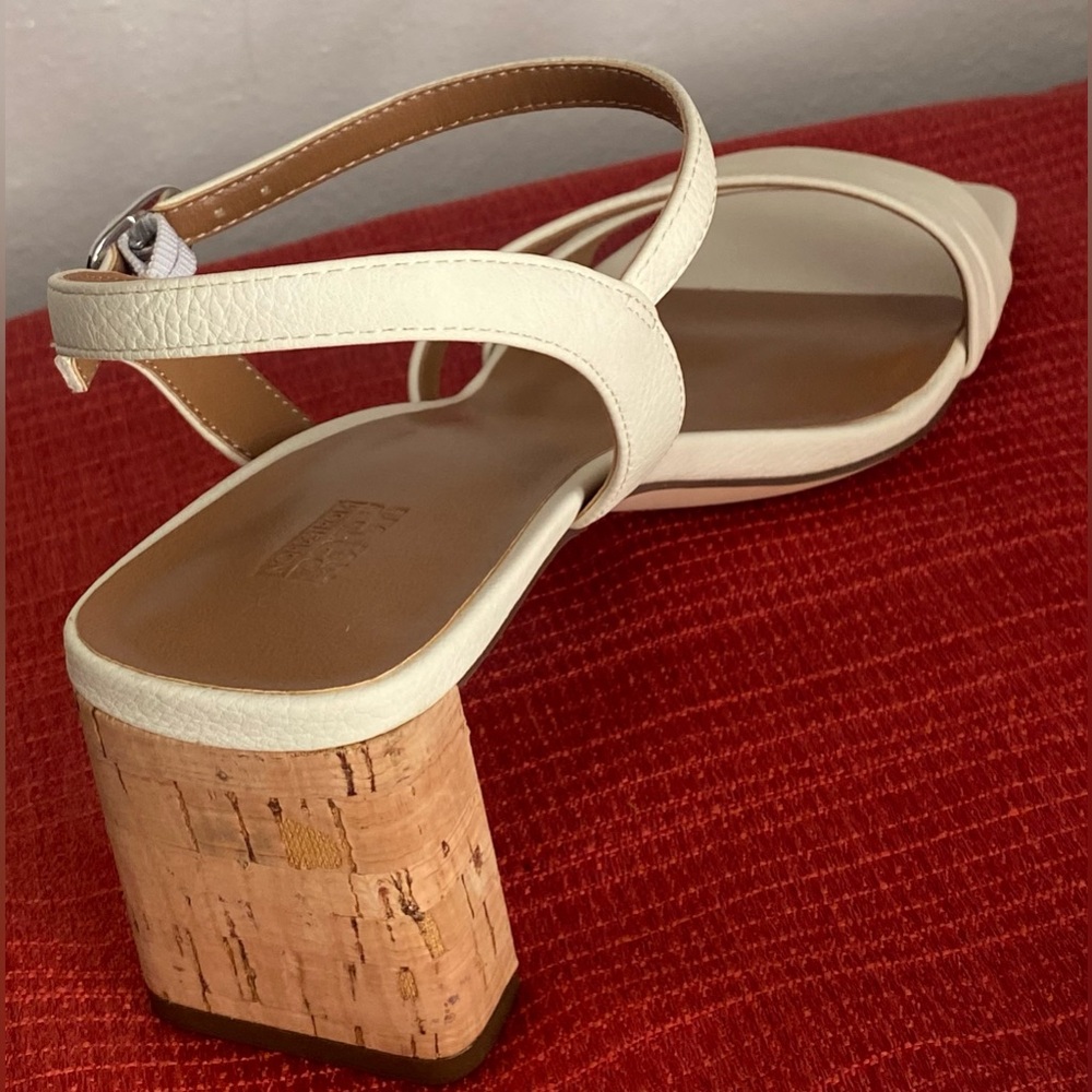 NWT.. WOMENS STRAPPY CORK HEEL SANDALS - Picture 14 of 16